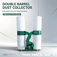 Collecteur de poussière à double sac, extracteur de poussière pour le travail du bois, pour la collecte des sciure de bois