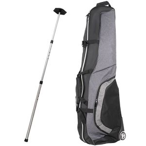 Sac de golf de voyage personnalisé BSCI, imperméable, portable, noir, avec roulettes - Product Image 1