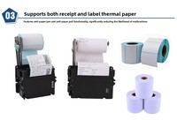 Módulo de Impresora Térmica para Kiosco NORGEE de 80 mm, Cortador Automático, RS232/USB, 203 dpi, Impresora Integrada con SDK para Máquinas Expendedoras de Autoservicio y Cajeros Automáticos