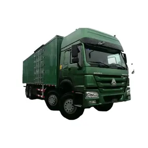 La Chine 32ft 12 Wheeler Heavy Duty 8x4 HOWO Van Cargo Truck à vendre