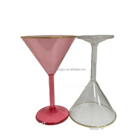 Verres à cocktail, à vin et à martini colorés écologiques en gros pour les cadeaux promotionnels de bar