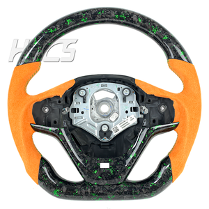 Volante de fibra de carbono forjado personalizado para Interior de coche para <span class=keywords><strong>BMW</strong></span> 320 325 <span class=keywords><strong>330</strong></span> 335 120 F20 F22 F30 F35 F31 M3 - Product Image 1