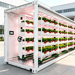 Système de culture hydroponique intelligent pour fraises, grande capacité, avec gestion climatique automatisée, agriculture verticale intérieure - Product Image 1