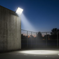 Projecteur LED SMD IP66 en gros d'usine 10W-400W 90 °   Projecteur de sécurité extérieur mural en aluminium pour jardin