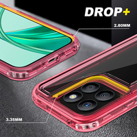 Funda para Teléfono 360 para Honor X6A X7A X8A X9A 5G/Magic 5 Lite, Funda Transparente Rígida de Acrílico a Prueba de Golpes