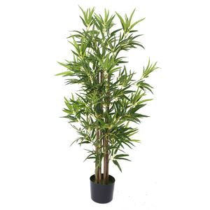 Bonsai artificiale albero Nandina finta pianta di bambù piante artificiali in vaso per la decorazione del bagno dell'ufficio domestico del giardino - Product Image 1