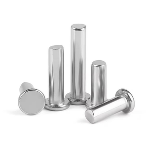 Micro-rivets en acier inoxydable de 4,8 mm, tête plate, norme DIN, rivets métalliques standard pour chaussures et bottes de ski, acier 304/316. - Product Image 1