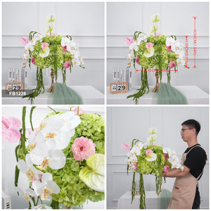DKB - Bola de Flores Artificiales de Seda de Estilo Moderno, Centro de Mesa para Bodas y Decoración para Fiestas - Product Image 3