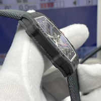 Jam Tangan Mekanik Otomatis Pria High-End Baru RM 6702 Serat Karbon Kristal Safir Bercahaya Tahan Air 3BAR Mesin Hangzhou