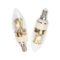 Ampoule LED E14 6W 8W 10W, lumière de bougie, 3000K 4000K 6000K, tricolore, gradation de la luminosité, tension 220V, courant constant, sans scintillement, pour lustres