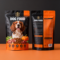 Sac d'emballage alimentaire personnalisé pour animaux de compagnie (chats et chiens) de 1,5 kg, 7 kg, 9 kg, 10 kg, en plastique, à fond plat, pour friandises et aliments