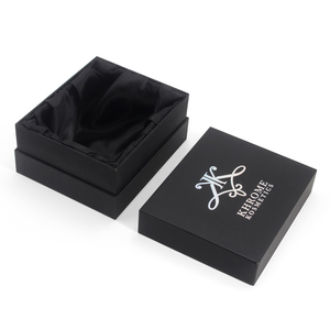 Hộp Nhung Nhỏ Kích Thước Tùy Chỉnh Bao Bì Nước Hoa Hộp Quà Sang Trọng Màu Đen Sa Tanh Có Chèn Lụa Satin - Product Image 2
