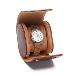 Custom Logo Factory Manufacturer's Retro <b>Watch</b> Roll Crazy Horse Leather Travel <b>Watch</b> for Couples Made High Leather - Product Image 3