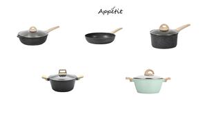 Casseroles et poêles de randonnée antiadhésives en aluminium moulé sous pression Batterie de cuisine <span class=keywords><strong>Greblon</strong></span> antiadhésive - Product Image 6