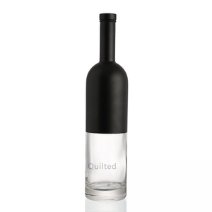 Bottiglia in Vetro Trasparente Opaco Nero da 750ml per <span class=keywords><strong>Whisky</strong></span>, Tequila e Vodka, Produttore in Vendita - Product Image 4