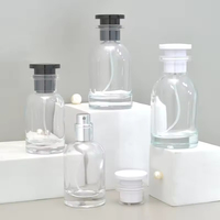 Botol Semprot Parfum Kaca Isi Ulang Berkualitas Tinggi, Custom, Transparan, 30ml/50ml/100ml, Bentuk Silinder, Cetak Sablon, Semprotan Halus