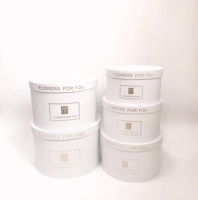 Grand ensemble de seaux ronds pour fleurs, boîte cadeau pour 5 fleurs, boîte à fleurs, seau à fleurs