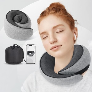 Pure Memory Foam Neck Travel Pillow Sleeping Essentials <span class=keywords><strong>para</strong></span> <span class=keywords><strong>viajes</strong></span> <span class=keywords><strong>largos</strong></span> Transpirable Portátil - Product Image 2