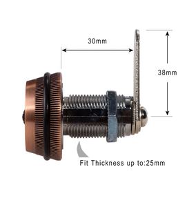 Serrure à combinaison à code, serrure à came codée, serrure à code <span class=keywords><strong>pour</strong></span> armoire, tiroir, boîte <span class=keywords><strong>aux</strong></span> <span class=keywords><strong>lettres</strong></span>, casier, code à 3 chiffres - Product Image 6