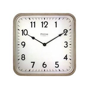 Bán buôn nghệ thuật Deco tường vuông đồng hồ phong cách phương Đông 16 inch ban công trang trí nội thất sân nhựa thạch anh kim hiển thị vuông đồng hồ - Product Image 1