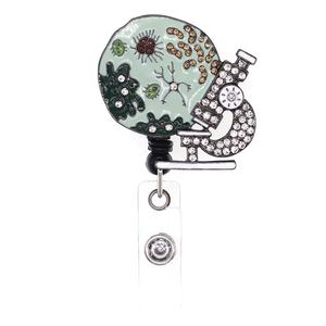 Efero — Microscope médical strass, matériel de laboratoire, verre de mesure, Badge rétractable, avec Clip crocodile, 1 pièce - Product Image 5