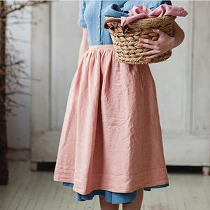 Cổ Điển Trắng Tạp Dề Maid Trang Phục Victoria Tạp Dề Với 2-Túi Frilly Cho Nấu Ăn Nướng Cosplay - Product Image 4