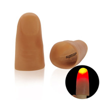 Paires de lumières magiques professionnelles de scène, 1 paire, pour pouces, doigts, avec pointes lumineuses, lumières vives, accessoire de magie, jouet pour magicien