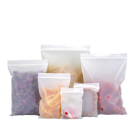 Sacs Ziplock en PLA PBAT givré mat, compostables, 100 % biodégradables en amidon de maïs, disponibles en différentes tailles