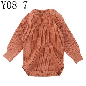 100% pagliaccetto di lusso fatto a mano in morbido cotone lavorato a maglia a maniche lunghe per vestiti da regalo per neonati - Product Image 3