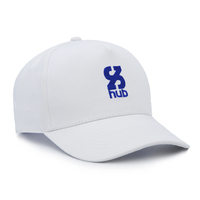 Gorra de Béisbol Personalizada de 5 Paneles con Logotipo Bordado, Gorra de Algodón Estructurada Blanca con Logotipo Personalizado