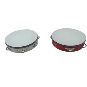 Mini Tamburello in Legno per Adulti da 4 6 8 10 Pollici Strumenti per <span class=keywords><strong>Matrimonio</strong></span> 10 15 20 25 cm Pelle di Pecora Metallo Tamburo a Sublimazione - Product Image 5