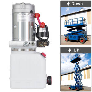 Unidad de Potencia Hidráulica de 3 Cuartos con Depósito de Plástico, Bomba de Doble Acción de 12V CC de Alto Rendimiento para Elevación de Coches y Remolques Volcadores - Product Image 4