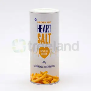 Tubo de cartón para sal <span class=keywords><strong>con</strong></span> <span class=keywords><strong>tapa</strong></span>, dispensador de sal en tubo de cartón - Product Image 2
