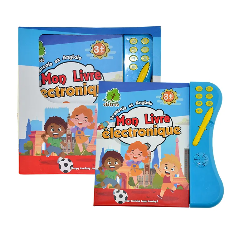 Libro Electrónico educativo para niños y bebés, juguete de regalo de Navidad, OEM, impresión de libros