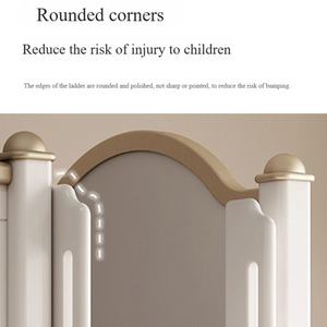 Nuovo Letto a Castello Moderno Minimalista di Lusso per Bambini 2025 in Legno Massello con Scala, Opzioni Personalizzabili di Contenitore e Libreria - Product Image 6