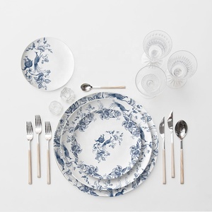 JINTCH Bán Buôn Chất Lượng Cao Xương Tốt China Dinner Tấm <span class=keywords><strong>Set</strong></span> Sang Trọng Gốm Bộ Đồ Ăn - Product Image 2