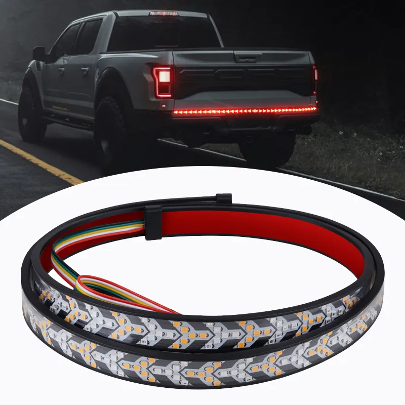Fishbone Pickup Truck Taillights Bar Solid Red/yellow Turn Signal Tail Light Bar LED Truck Tailgate Light