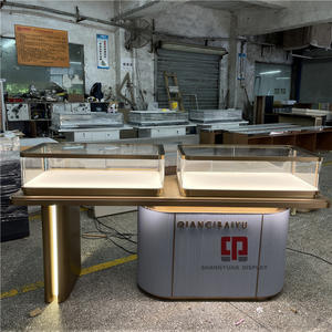 Vetrina moderna di lusso per gioielli con serratura elettronica produttore di vetrine per gioielli in acciaio inossidabile in metallo personalizzato - Product Image 6