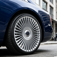 Jantes forgées Bku 5x120 pour Rolls Royce Phantom Cullinan Ghost Wraith Spectre 20 21 22 pouces, rayons argentés personnalisés, jantes en alliage