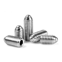 Polished 304 Stainless Steel Fastening Meter Screw Top Hexagon Socket Set Headless Lock Washer Machine M3-M10 Fasteners