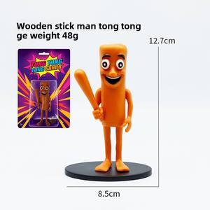 Grande 5 pulgadas hecho a mano PVC Stick <span class=keywords><strong>hombre</strong></span> tiburón dibujos animados muñeca modelo TungTungTungSahur adornos juguete - Product Image 6