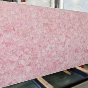 Pietra naturale rosa onice levigata lastra per la decorazione della parete interna di cristallo <span class=keywords><strong>in</strong></span> <span class=keywords><strong>marmo</strong></span> tavolo <span class=keywords><strong>da</strong></span> <span class=keywords><strong>pranzo</strong></span> tavolino <span class=keywords><strong>da</strong></span> caffè - Product Image 4