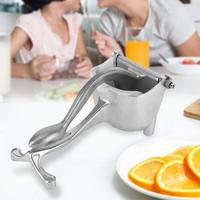Presse-agrumes manuel en acier inoxydable, presse-citron robuste, extracteur de jus à pression manuelle pour orange, citron vert + 50 sacs filtrants