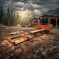 Scierie à bande portable RIMA série RS26 RS31 pour la coupe de bois, le sciage du bois et la production de bois franc
