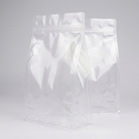 Bolsa de Fondo Plano con Sellado de Ocho Lados, Gruesa, de Grado Alimenticio, LDPE, con Cierre Hermético, para Envasado de Granos, Nueces y Snacks