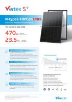 ألواح شمسية ترينا TSM-NEG9R.28 فيرتكس S بقدرة 440-470 واط ذات إطار أسود للاستخدام السكني والتجاري، وحدات كهروضوئية أحادية البلورة من النوع N