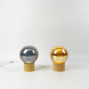 Décoration d'intérieur nordique Simple boule lumières lampe de Table en verre LED veilleuse pour la décoration de la maison - Product Image 5