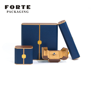 FORTE - Juego de Cajas de Joyería Personalizadas al por Mayor, Caja para Anillos, Caja para Collares, Juego de Cajas de Joyería de Cuero - Product Image 1