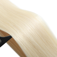 Set di Extension per Capelli Umani con Nastro Biadesivo di Qualità Professionale per Donne, Aspetto Naturale e Morbido
