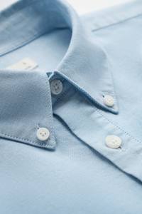 Camisas de Vestir Casuales de Negocios para Hombre, Manga Larga, Ajustadas, Sólidas, Transpirables, Otoño, Personalizadas por Routine Vietnam, Tejido de Poliéster/Algodón - Product Image 6